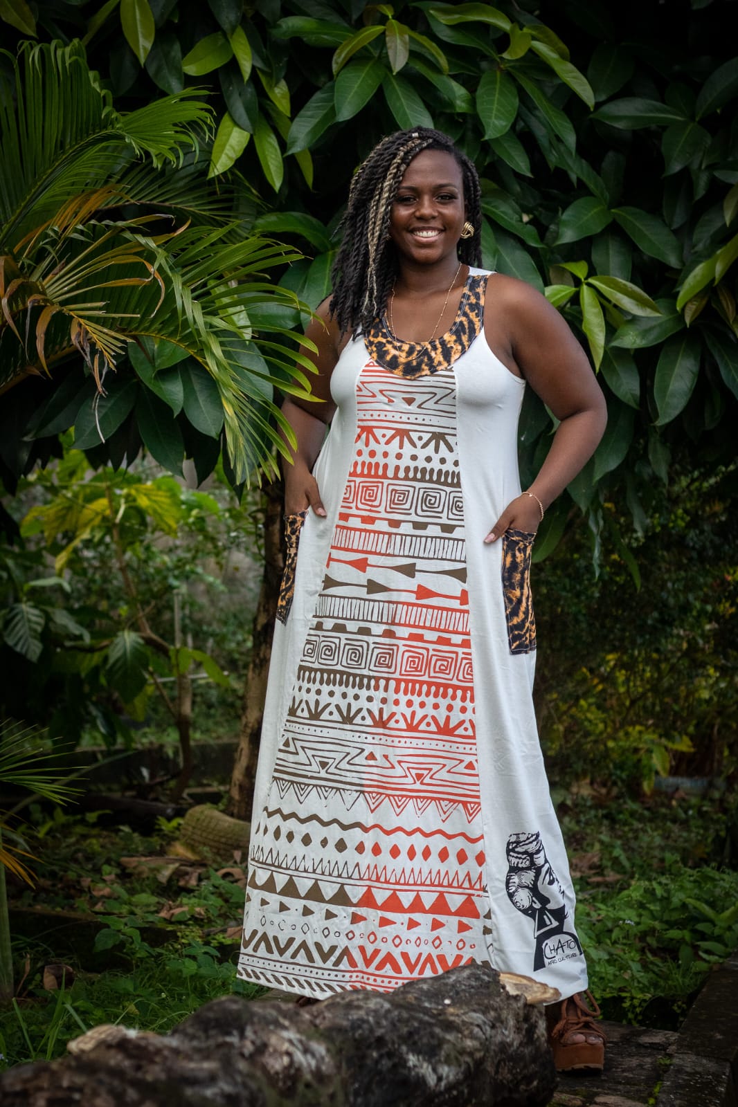 VESTIDO RETALHADO MOÇAMBIQUE