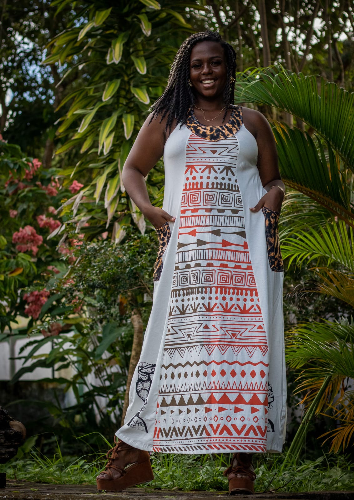 VESTIDO RETALHADO MOÇAMBIQUE