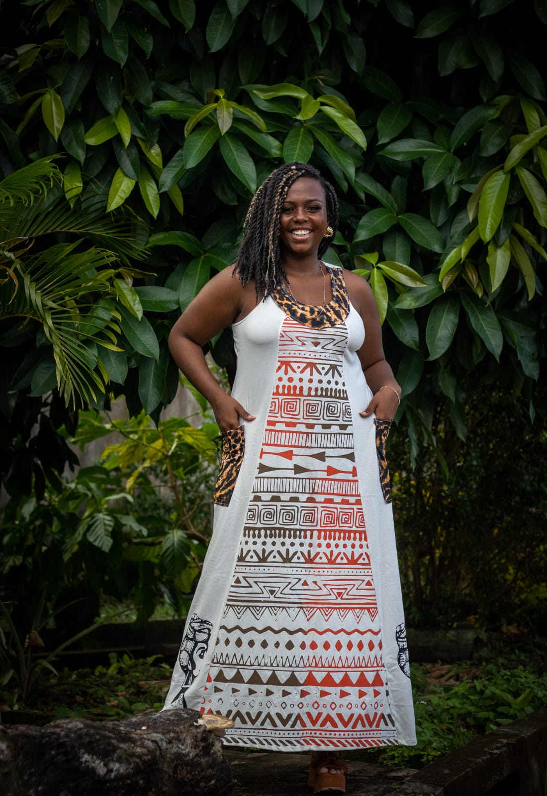 VESTIDO RETALHADO MOÇAMBIQUE