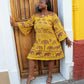 Vestido Curto Duas Mangas África