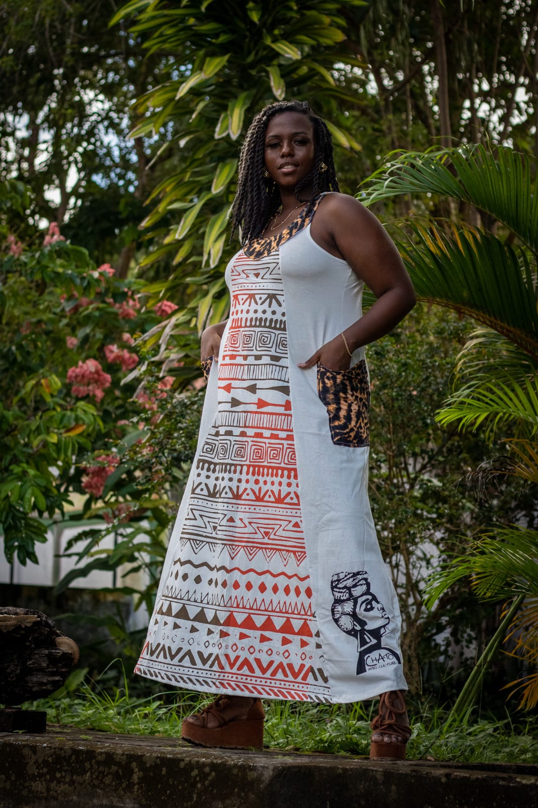 VESTIDO RETALHADO MOÇAMBIQUE
